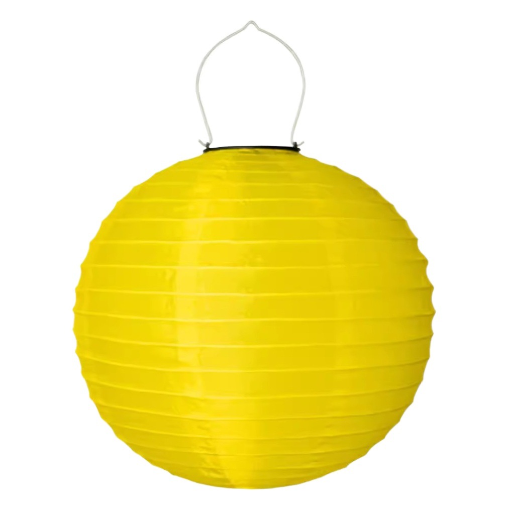Solar Red Lantern Silk Cloth Waterproof Sunscreen Color Holiday Decoration Wedding Outdoor Home Courtyard Shopping Mall Activities