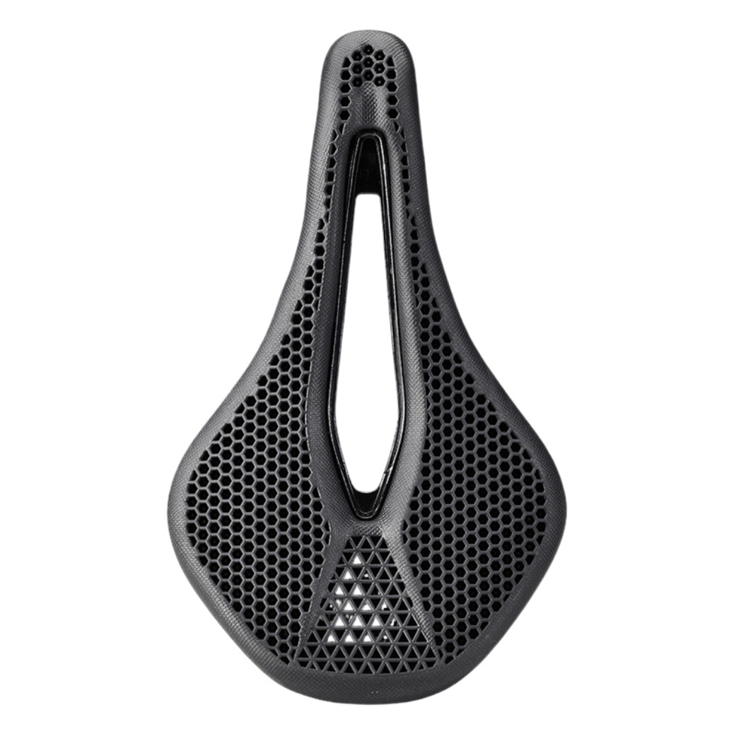 Mountain Road bicycle hollow seat cushion breathable comfortable chrome molybdenum steel bow honeycomb 3D structure wear-resistant saddle