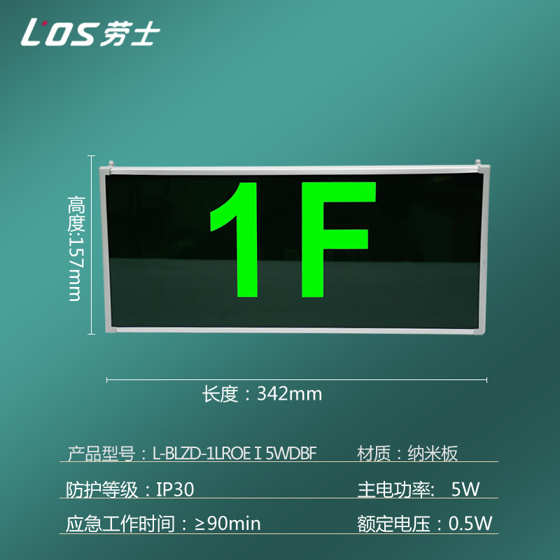 Picture of Laoshi new national standard safety exit indicator light stair passage fire emergency lighting led evacuation sign light