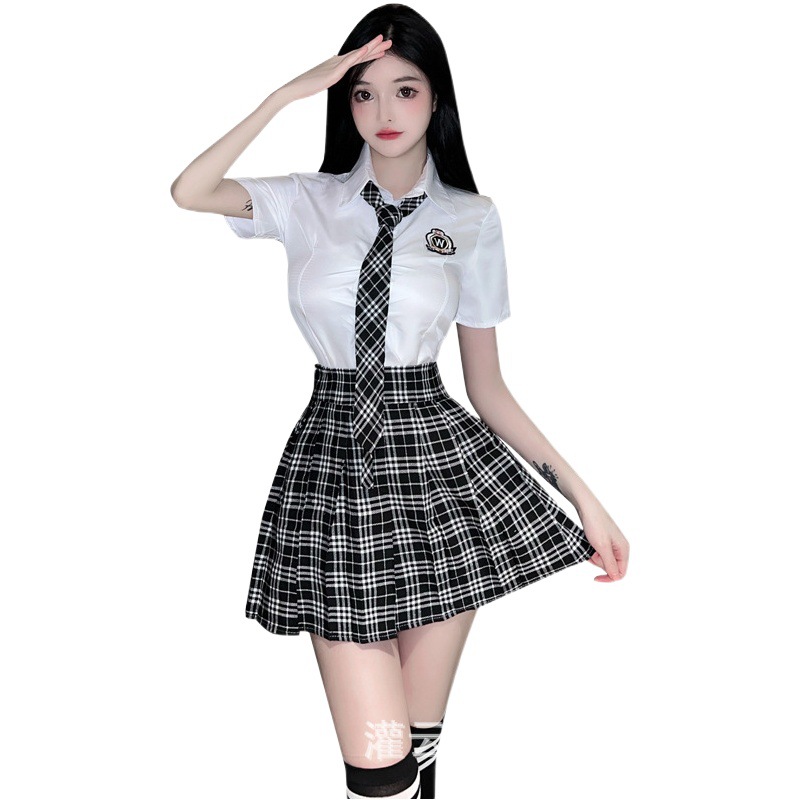 Sexy JK Pure Sex Lingerie Uniform Temptation SAO Student Dress Japanese and Korean School Uniform Role Playing 9044