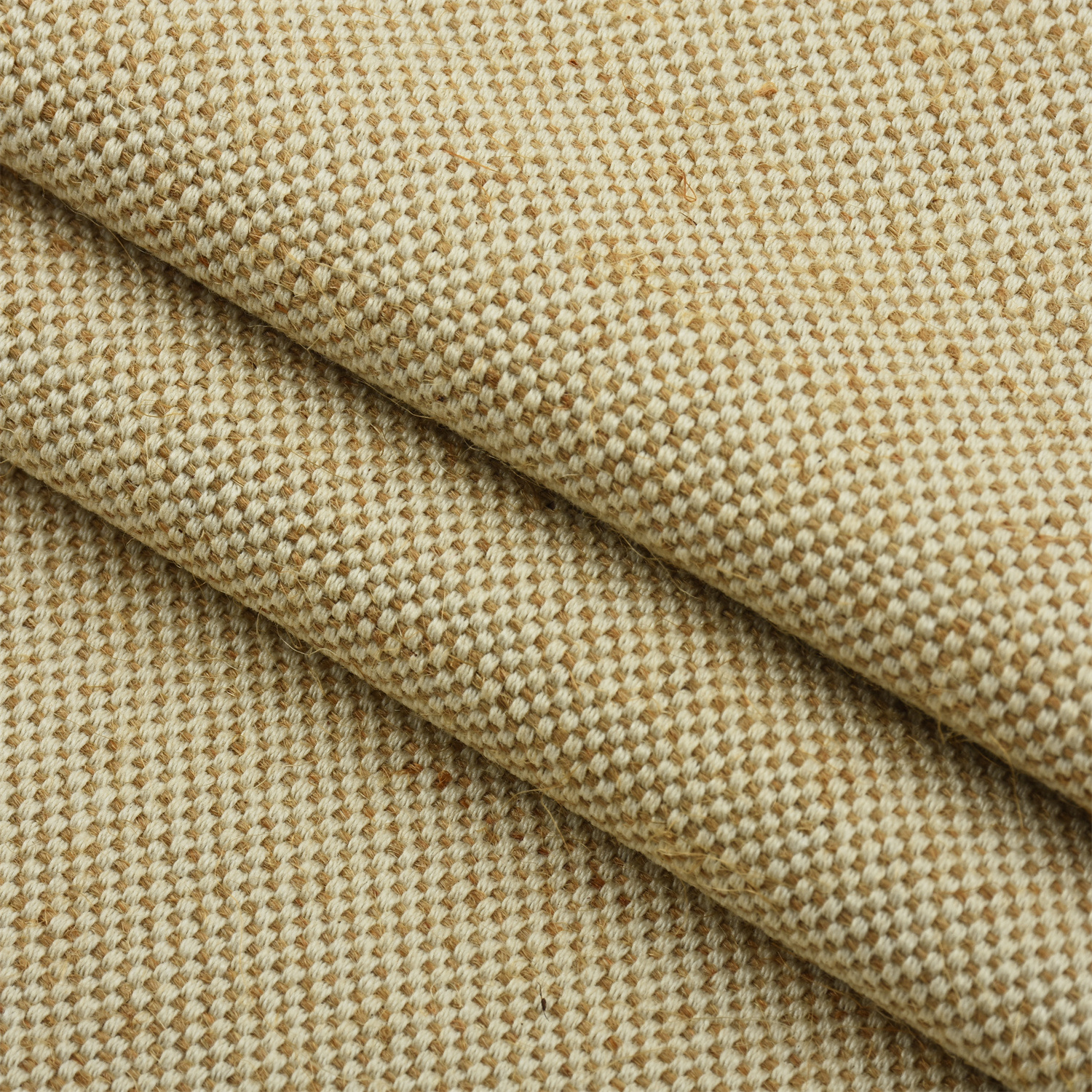 21/2 Small Square Jute Cotton Interwoven Fabric, Three Meridians Single Weft Jute Cotton Interwoven, Clear Texture Handbag Shoe Material