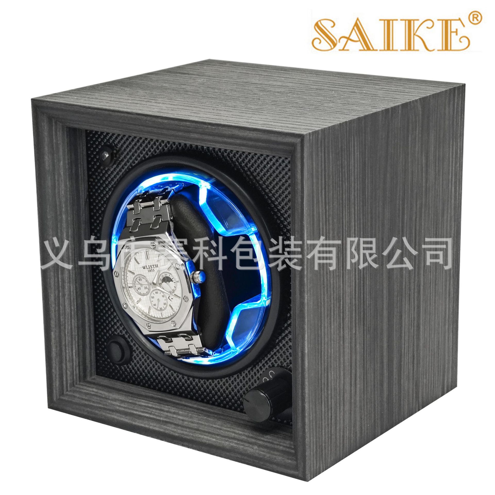 Wholesale In-Stock Ebony Wood Full-Intelligent Active Silent Single-Slot Mechanical Watch Automatic Winder
