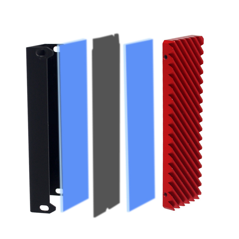 Picture of All-aluminum M.2 radiator hard disk solid-state cooling vest computer heat sink strong wind fast cooling wholesale