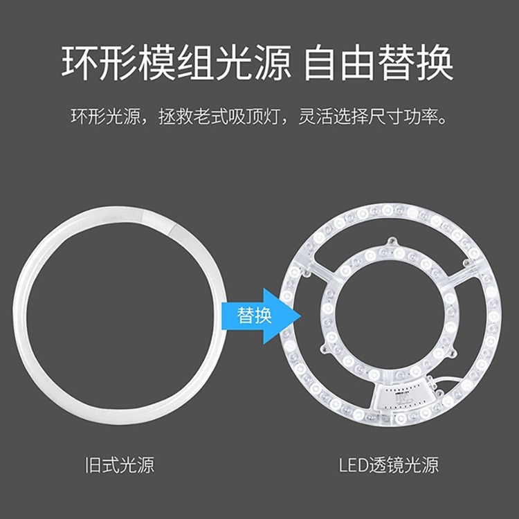 Picture of Rex Lighting led ceiling lamp wick lamp board retrofit light source module round energy-saving lamp bead household lamp panel