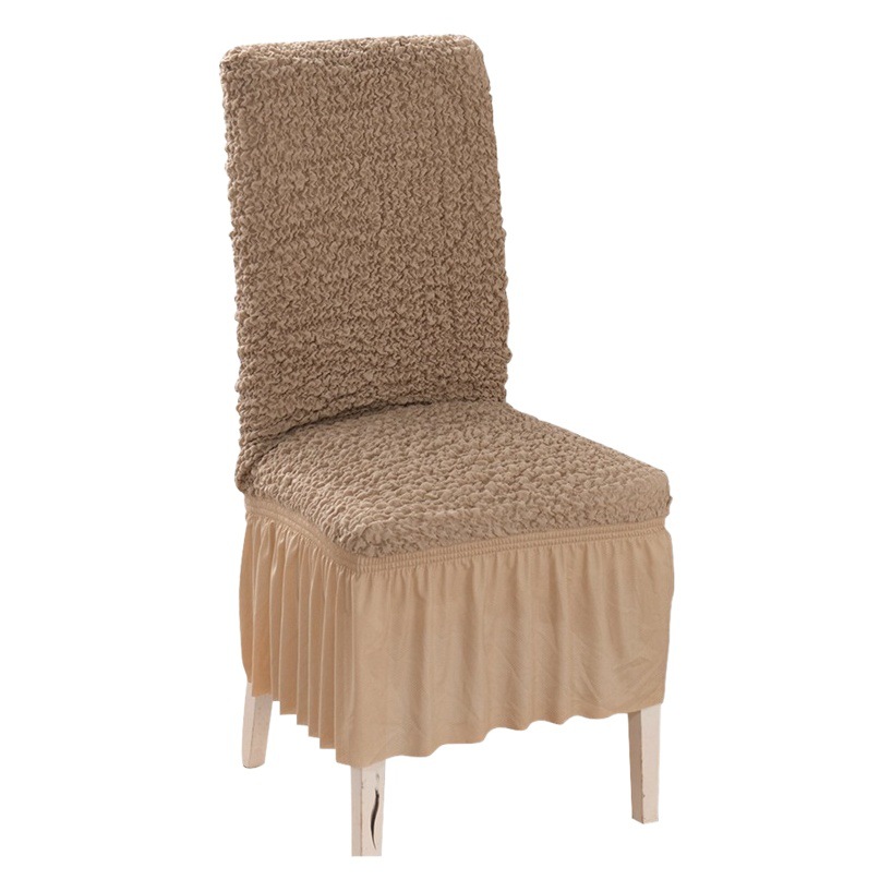 New Entry Luxury Seersucker Skirt Chair Cover Universal Living Room Restaurant Bar Anti-dust Chair Cover Wholesale