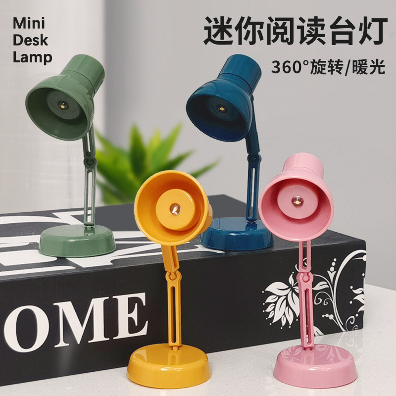 Led Mini Small Table Lamp Style Bedroom Bedside Simple Night Light Student Dormitory Gift Learning Reading Lamp Eye Protection