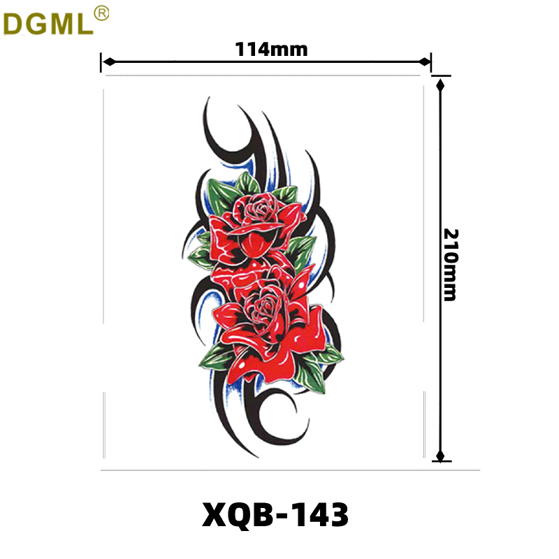 Picture of Children's cartoon flower arm sticker half arm full arm pink pig funny cross-border Henna creative color tattoo sticker wholesale