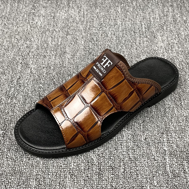 Cross-border plus size 47 48 supply sandals men's 2025 new men's casual non-slip beach shoes Rome sandals