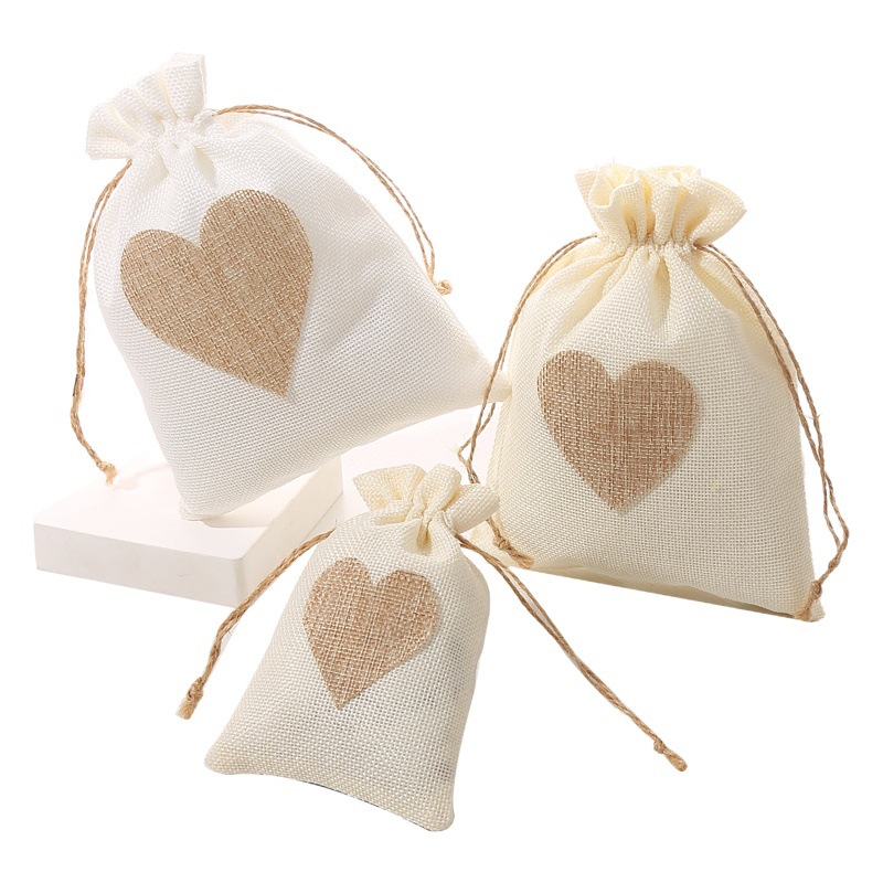 Cross-border special love drawstring sack Halloween gift bag Christmas gift double drawstring packaging in stock