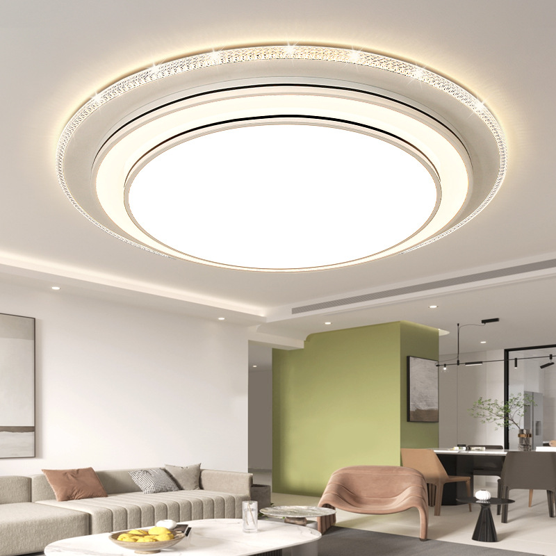 Picture of New round living room headlight light luxury high-end feeling crystal lamp modern simple ceiling lamp hall large size main lamp