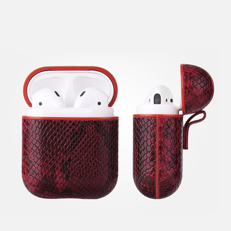 Picture of Cross-border trend PU leather wireless Bluetooth earphone case protective cover fashion drop-resistant suitable for Apple Airpod