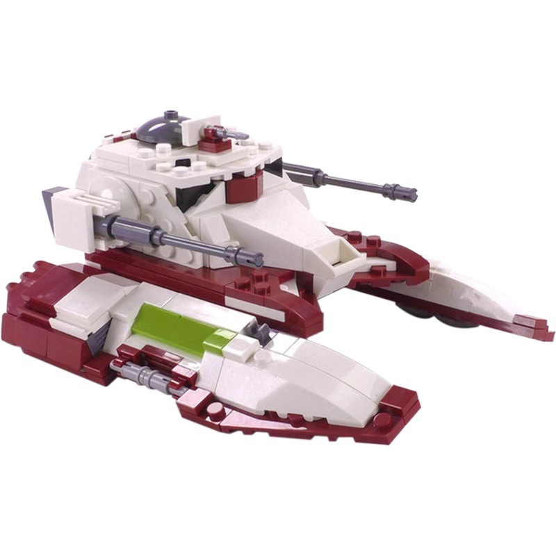Compatible with Lego MOC-18145 puzzle assembled Star Wars series building blocks Republic battle tank TX-130T