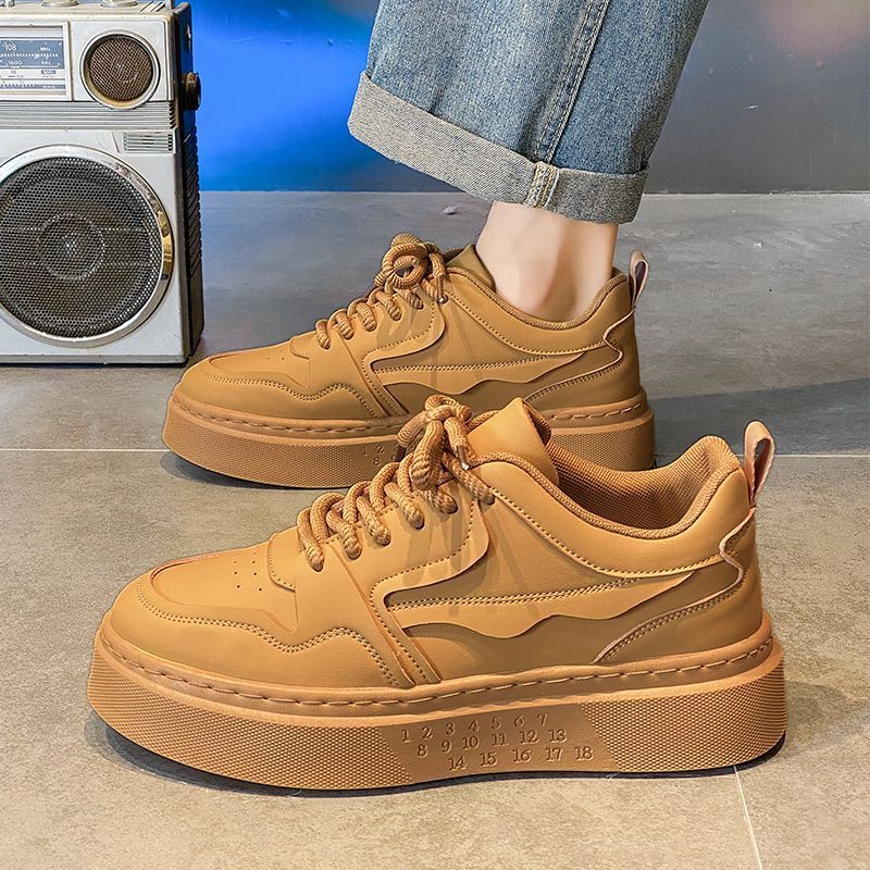 Men's Shoes Autum 2025 New Men's Versatile Sports and Leisure Thick-Soled Anti-Skid Shoes for Work and Breathable Trendy Shoes