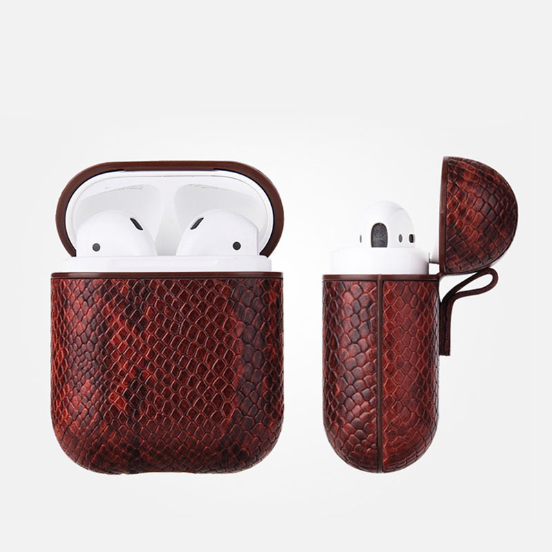 Picture of Cross-border trend PU leather wireless Bluetooth earphone case protective cover fashion drop-resistant suitable for Apple Airpod