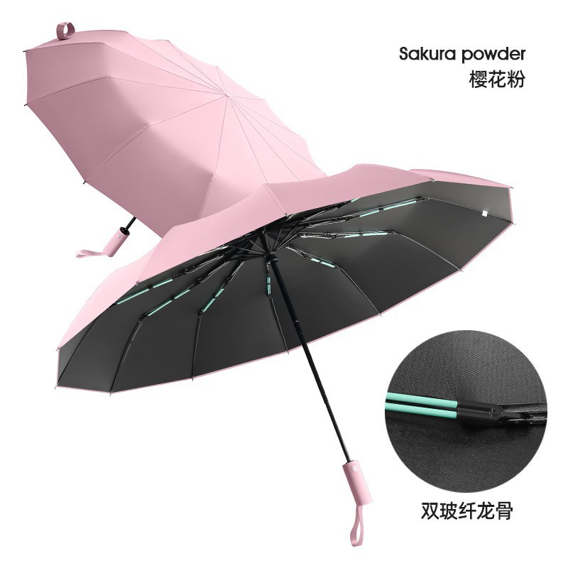 Picture of Fully Automatic Umbrella 32 Ribs, Rain or Shine, Sun Protection, Uv Protection, Foldableable Sunshade Umbrella for Men and Women, Gift Wholesale