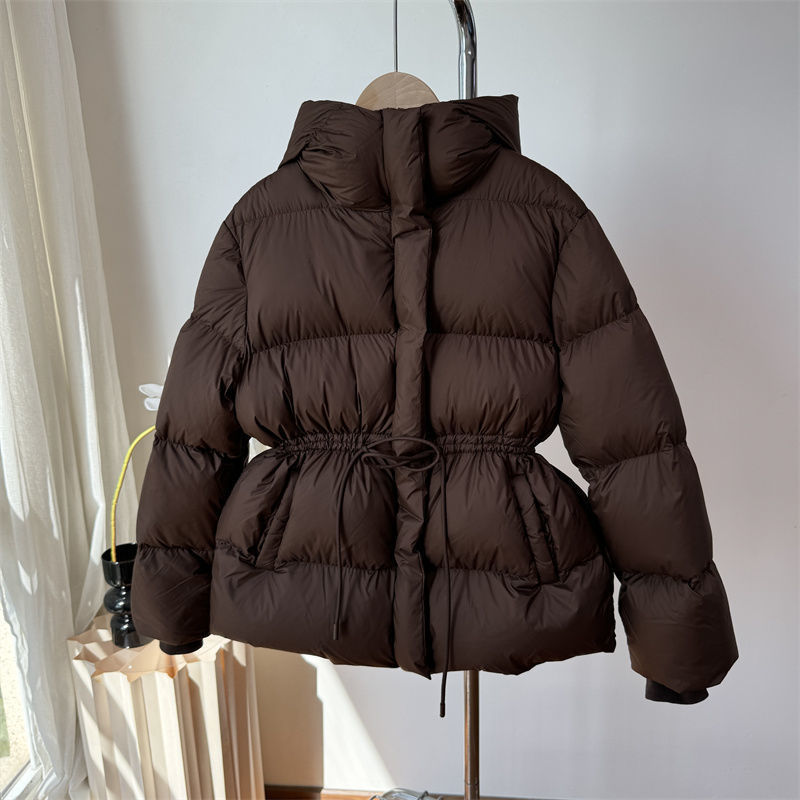 Winter Fashionable Thickeneded Bread Outwear 2025 High-End and Super Good-Looking Small Fragrance White Waist Cotton Outwear for Women