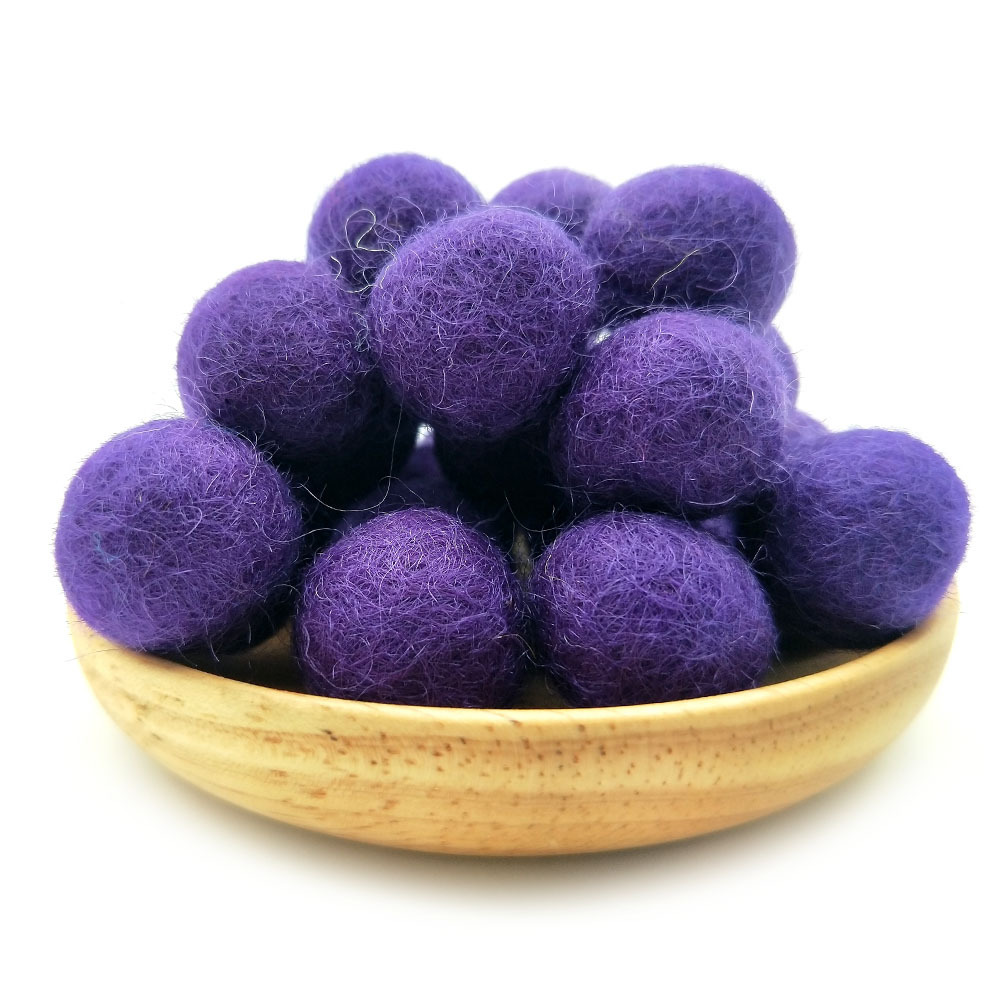 Picture of Cross-border in stock 2CM wool ball Christmas jewelry accessories Christmas diy colorful wool ball small wool ball pokes