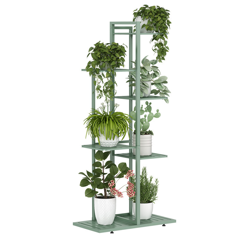 Picture of Foreign Trade Cross-border Iron Flower Rack Balcony Storage Rack Indoor Living Room Simple Modern Floor-standing Multi-layer Flower Pot Shelf