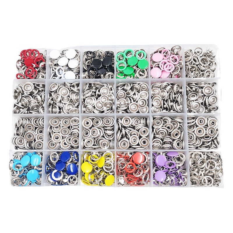 400 sets of colorful solid hollow five-claw buckle suit snap buckle metal concealed buckle seam-free artifact clasp buckle snap buckle