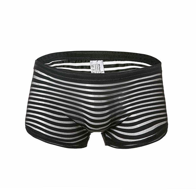 Men's underwear nylon fashionable low waist sexy mesh men's boxers high-end elegant trendy generation C607