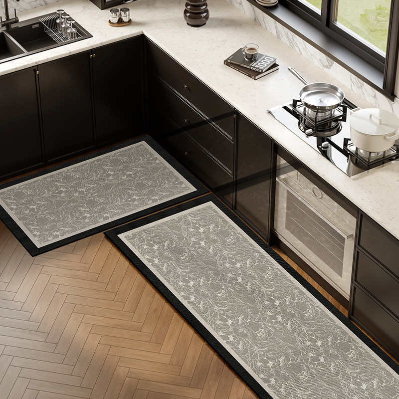 Picture of Kitchen Floor Mat Water Absorbent Oil-proof Light Luxury High-level Wash-free Diatom Mud Non-slip Mat Household Door Mat