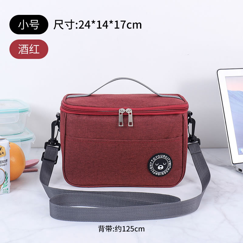 Picture of Lunch Box Handbag Square Insulation Bag Aluminum Foil Thickened Lunch Bag Large Capacity picnic bag for office workers and students with meals