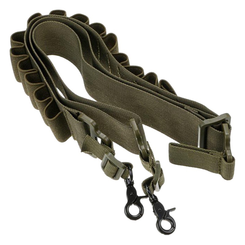 Military Fan Tactical 15-Hole Reception Belt Outdoor Hunting Two-Point Strap Lanyard Crossbody Rope Nylon Rope