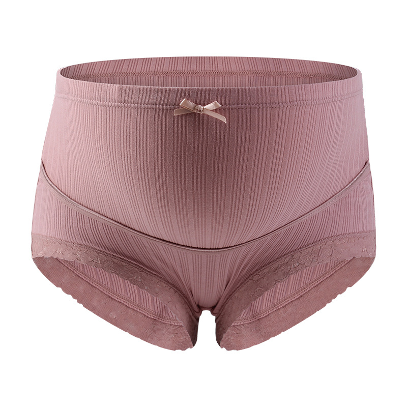 Picture of Maternity Underwear Large Size Breathable High Waist Lace Belly Support Adjustable Pregnancy Threaded Briefs Manufacturer
