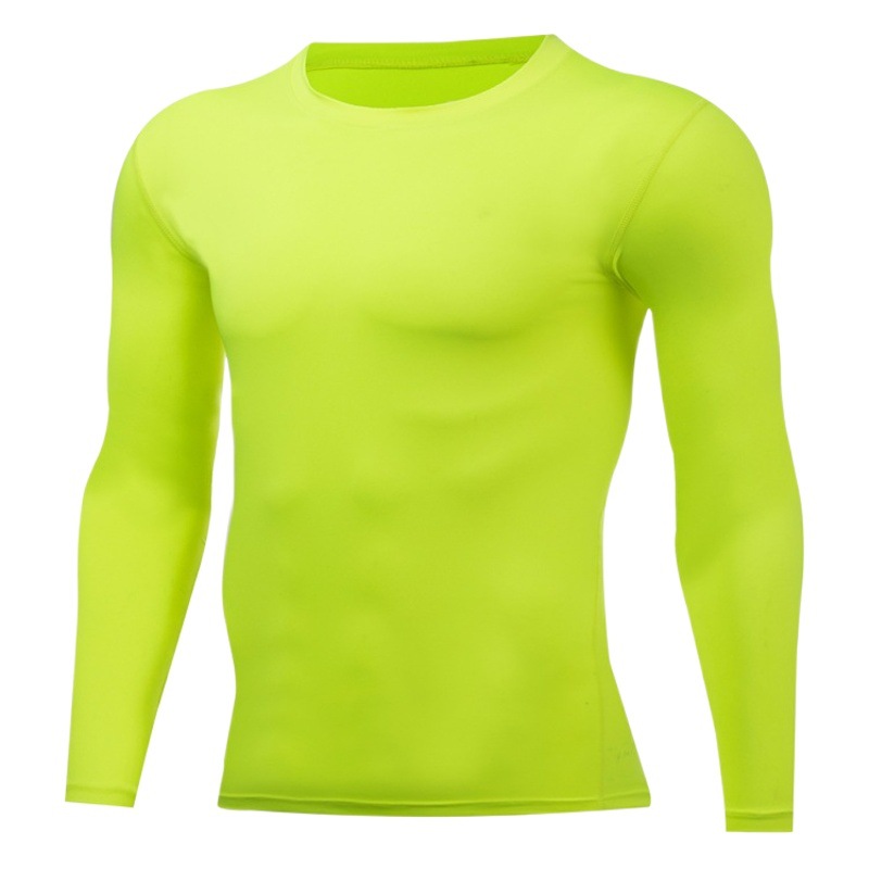 Outdoor men's quick-drying compression running training base long sleeve gym breathable sweat-wicking elastic sports tights