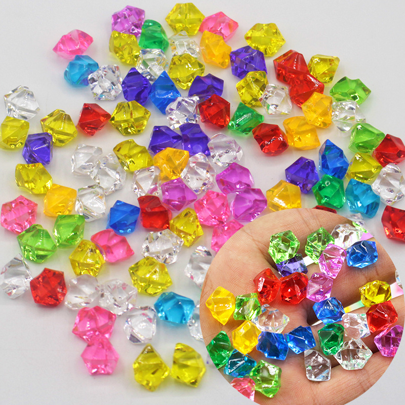 Picture of Supply of Multi-Specification Acrylic Crystal Stones, Plastic Crystal Stones, Plastic Colorfuled Stones, Ice Cube Stones, Colorfuled Stones