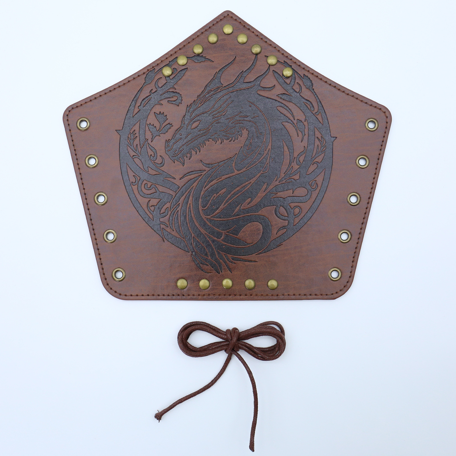 Picture of Cross-border Medieval Men's Leather Bracer Retro Punk Hand Guard Carnival cosplay Costume Accessories Arm Guard