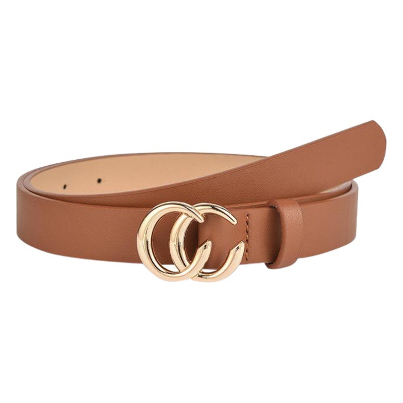 Online Hot Selling Fashion Double C Belt Student Internet Celebrity Couple Decoration Suit Shirt Jeans Casual Belt for Women