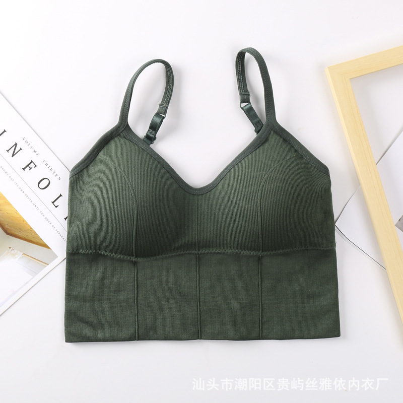 Picture of Kaka's Same Style Large U-Shaped Thread Beautiful Back Wrapped Chest Tube Top Seamless Wire-Free Bottoming Sports Vest Suspbottomer Intimates