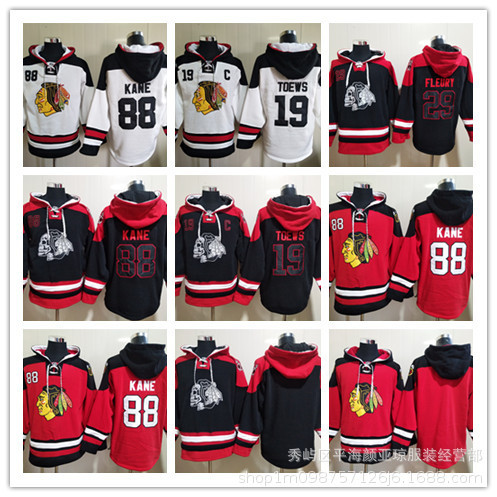 Jersey Sweatshirt Embroidered Black Hawks Football Hoodie Pullover Hooded Jersey Football Jersey