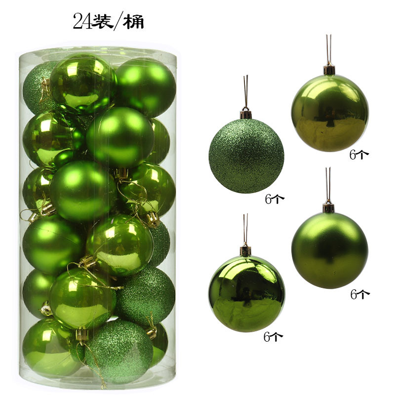Picture of Christmas decorative ball electroplating plastic ball 3468CM barrel Christmas ball shopping mall ceiling Christmas tree pendant hanging ball