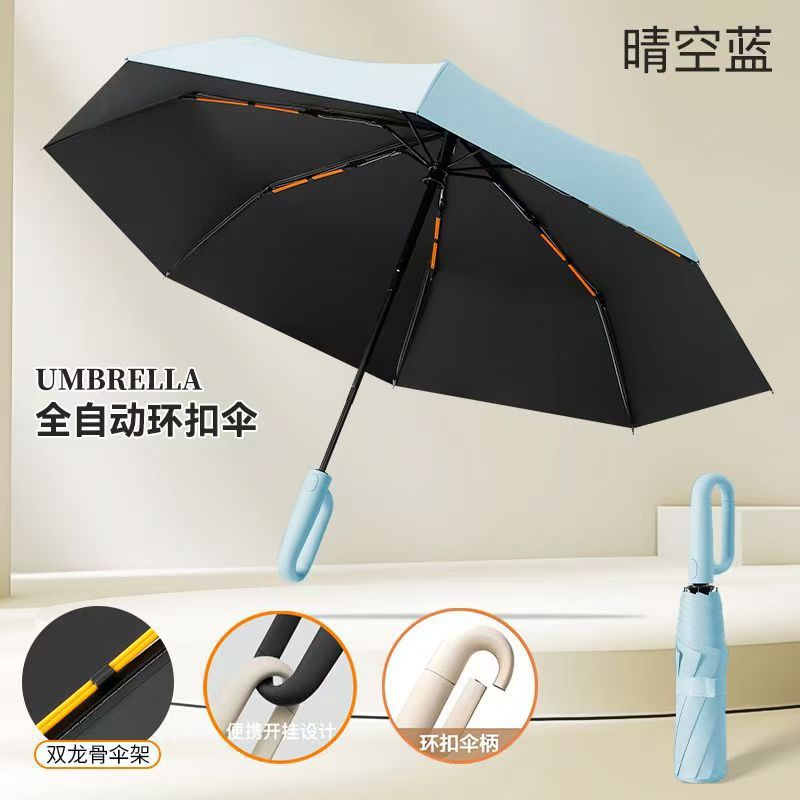 Picture of UV Umbrella Custom Wholesale UV Protection Thickened Sun Protection Sunshade Umbrella Sun Umbrella Folding Sunny and Rainy Umbrella for Men and Women