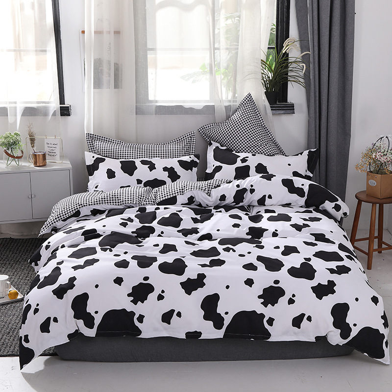 Belia cross-border student bedding four-piece bed sheet quilt cover three-piece gift group purchase home textile 4-piece set Wholesale