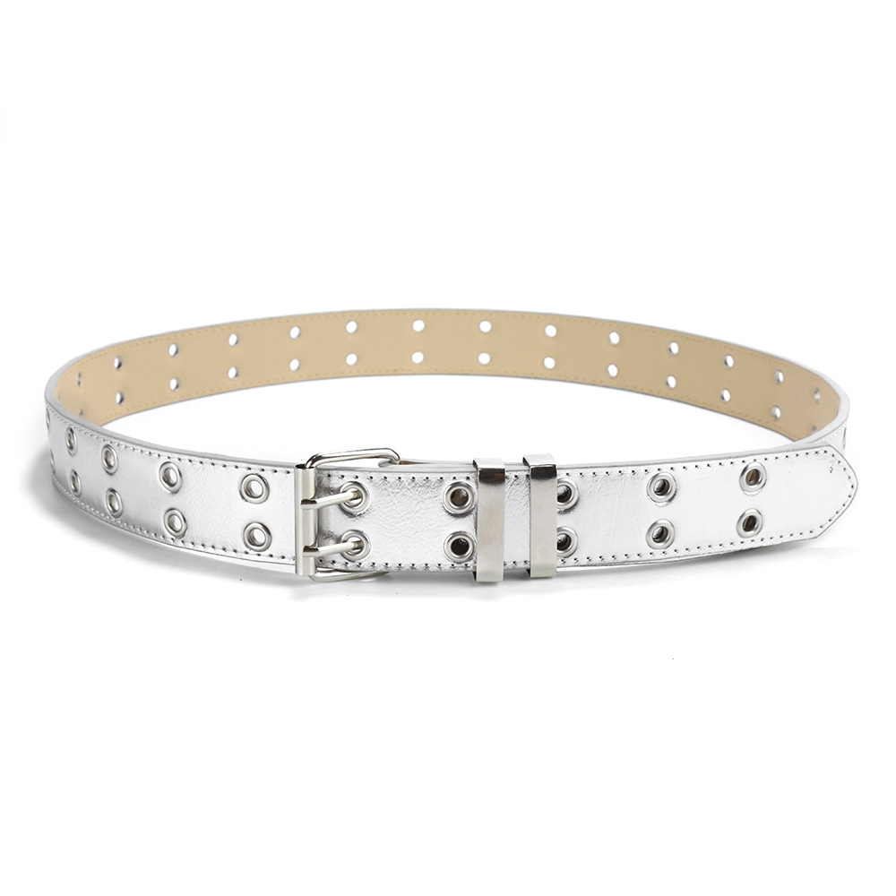 Picture of Cross-border punk belt women's decorative all-match y2k niche design pink chain jeans with eye belt