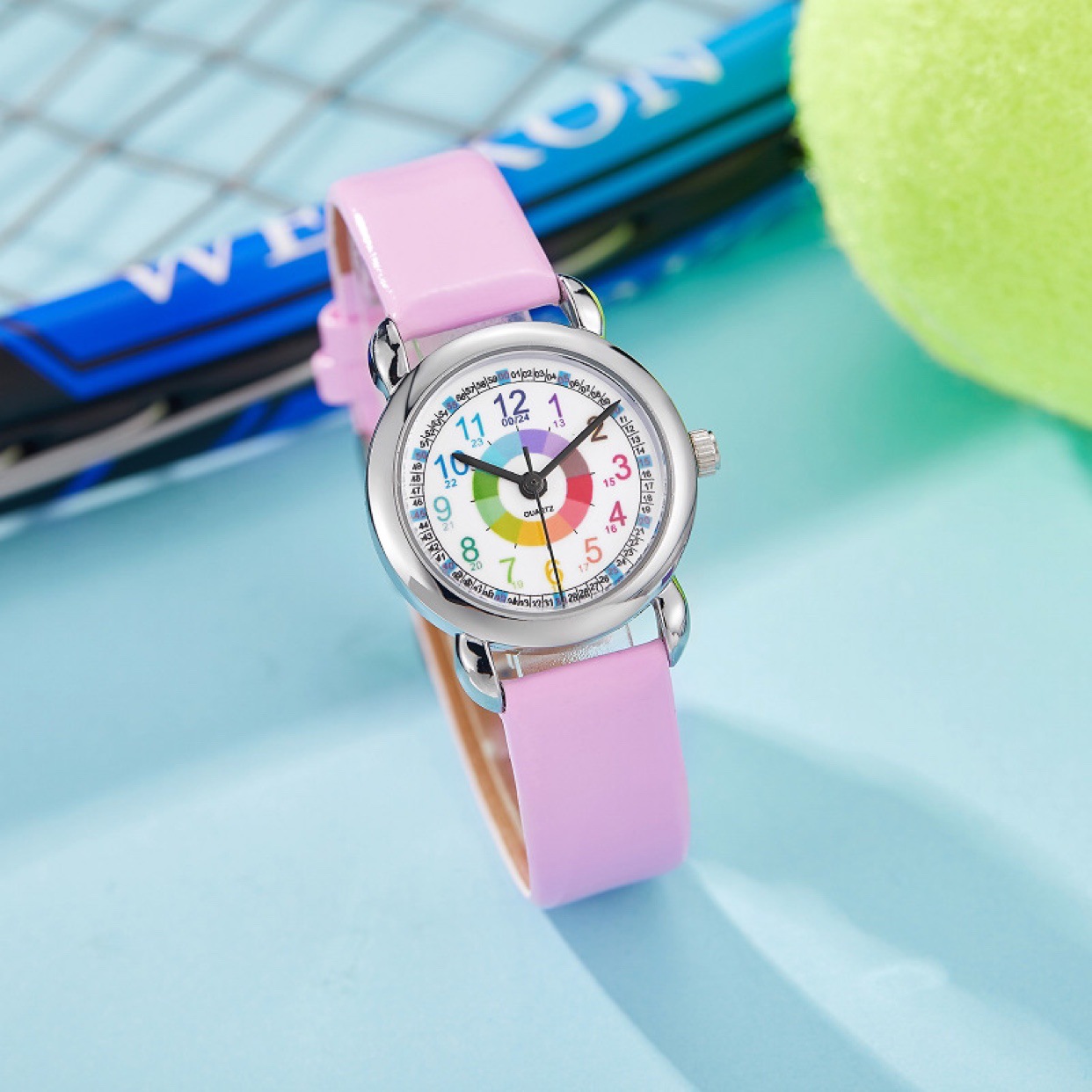Picture of Children's Watch Boys' Female Pupil Pointer Digital Character Life Waterproof Watch