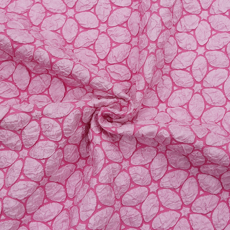 New Sunflower Stereo Relief Jacquard Fabric Bubble Texture Fluffy Skirt Cloth Bag Children's Clothing Jacket Fabric