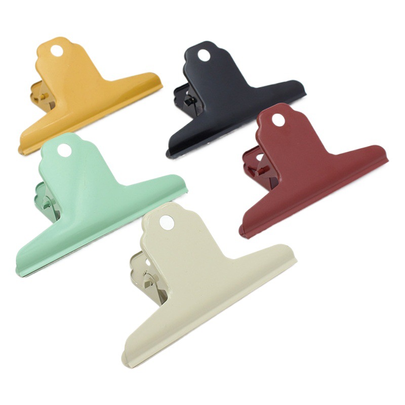 Yamagata Clip Stainless Steel Clip Stationery Long Tail Clip Large Clip File Finishing Folder Paper Fixing Dovetail Clip