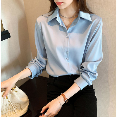 Picture of Shirt Women's 2025 Spring New Fashion Design Sense Top Loose Stacked White Shirt Base Shirt for Women