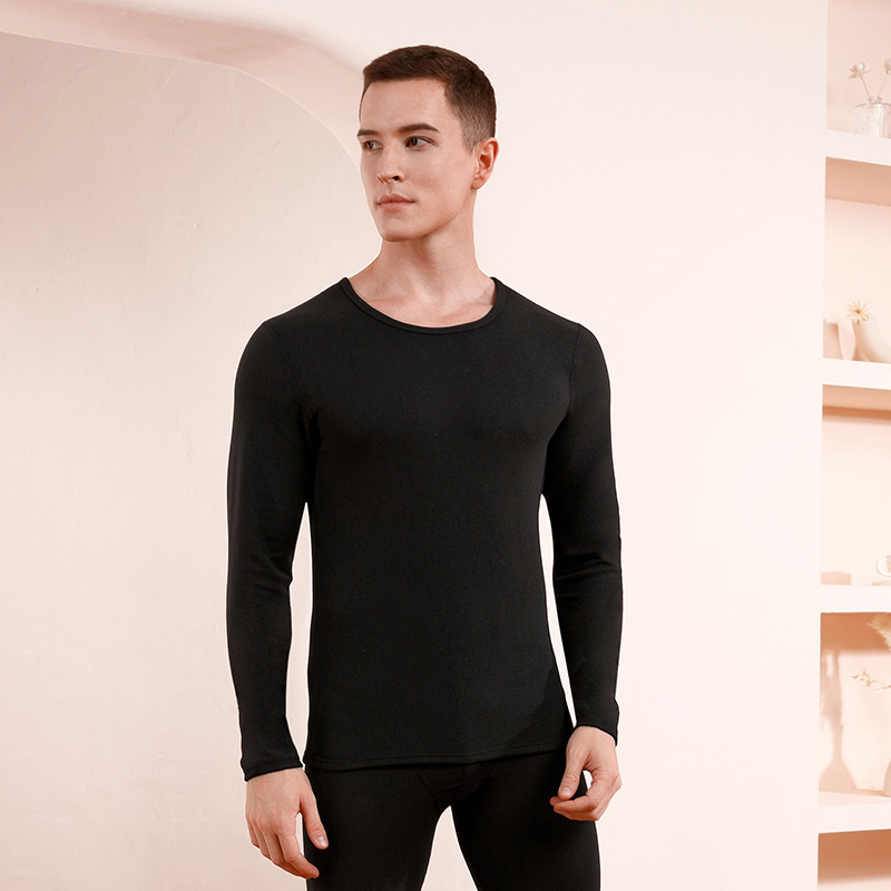 Picture of Cashmere silk thermal underwear women's suit winter bottoming velvet seamless heating autumn clothes long pants men's warm clothes