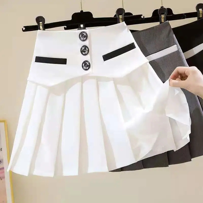 2025 New Summer Women's Skirt A-Line Short Skirt High Waist Slim Skirt a Skirt