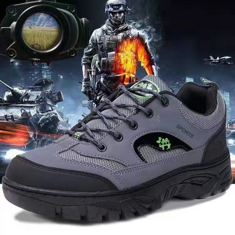 Picture of Large Size Men's Shoes, Four-Season Outdoor Hiking Shoes, Running Sneakers, Casual Men's Shoes, Breathable Mesh Work Safety Shoes
