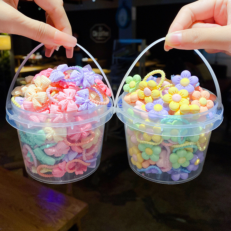 Children's rubber band cute baby's small chirp does not hurt the hair elastic good rubber band girls' hair accessories thumb hair ring