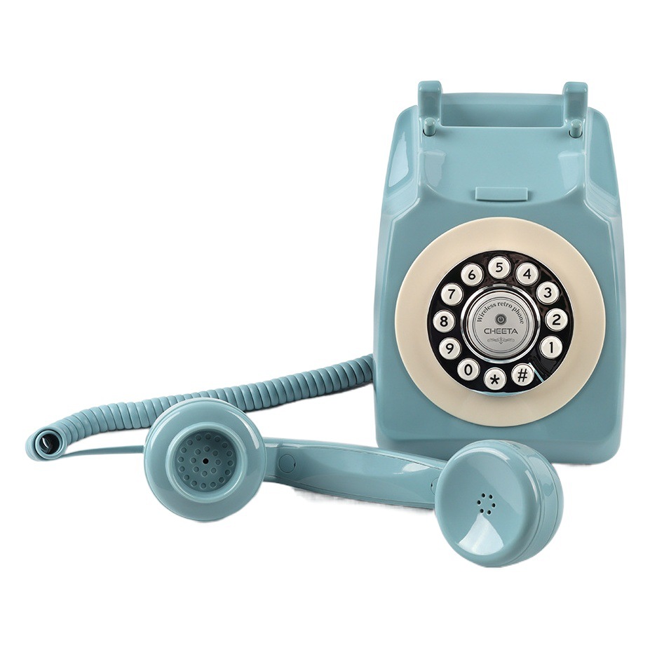 Cross-Border Antique Cordless Telephone with Wireless Bluetooth Function, Hotel Retro Fixed Hands-Free Landline Phone Wholesale