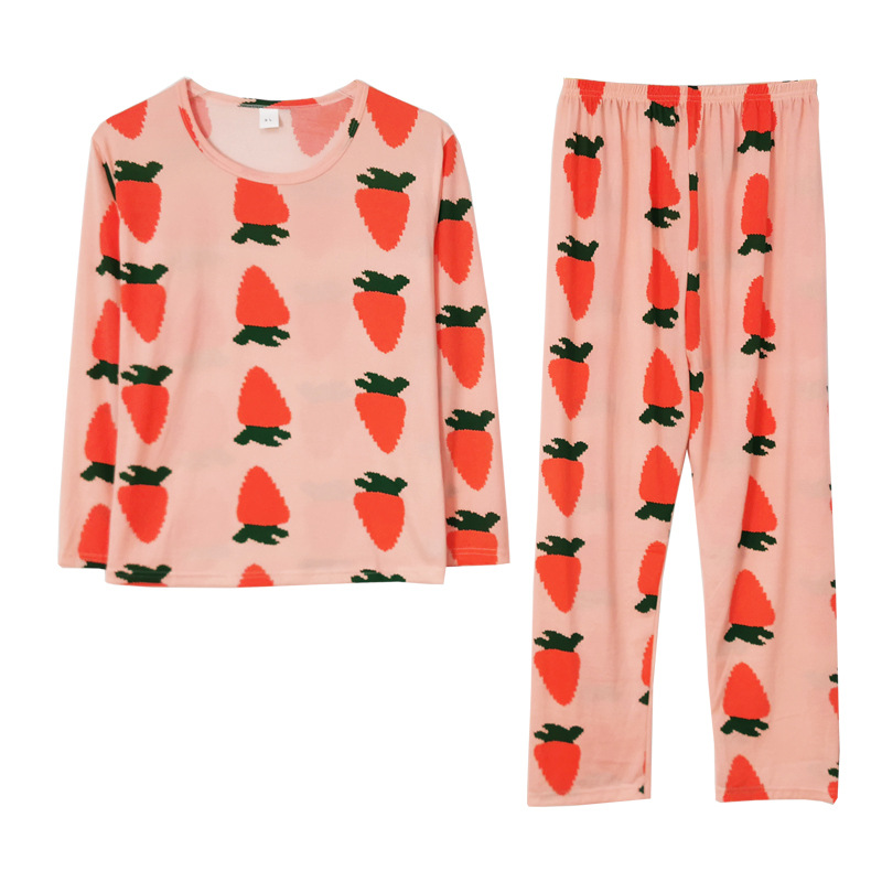 Picture of Foreign trade stalls can wear pajamas women's spring and autumn thin home clothes cartoon cute women's long sleeve trousers suit