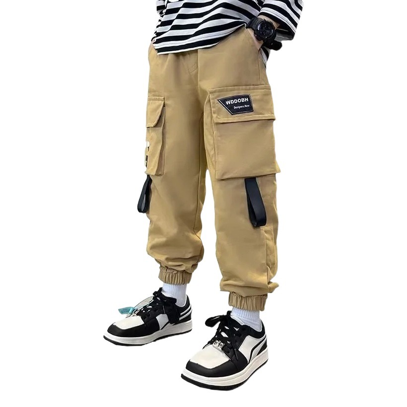 Children's Wear Boys' Shorts Spring and Summer 2025 New Style Middle-large Children's Summer Five-point Pants Children's Casual Workwear Pants Cross-border