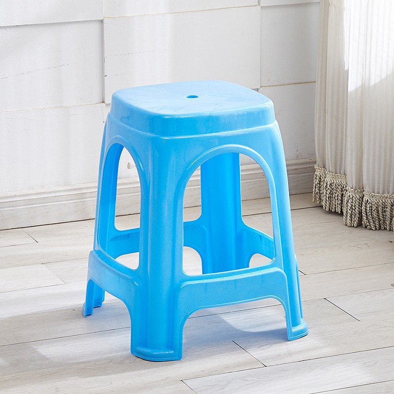 Picture of Plastic stool home thickened living room dining table Deng Zishuo material square bench chair simple cooked rubber small stool high stool